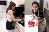 Thời trang vào bếp của sao Việt chia thành hai thái cực: Người gợi cảm hết nấc, người kín cổng cao tường