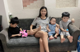 Thúy Diễm chia sẻ cảnh 'con cháu đầy đàn', fan lập tức khuyên nên sinh thêm em bé