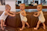 Con gái Lisa nhà Hà Hồ vừa tập đứng được mấy ngày đã bắt đầu tập đi