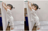 Con gái bắt đầu tập đứng, Đông Nhi lập tức lo lắng sẽ sớm nghịch ngợm quậy phá
