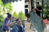 Đàm Thu Trang lại trổ tài cắt tóc cho Cường Đô La, lập tức được ông xã khen một câu 'mát lòng'