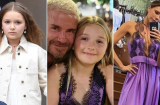 Con gái Beckham mới 10 tuổi đã diện váy gợi cảm già dặn, trang điểm đậm