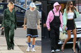 Vợ chồng nhà Justin Bieber thường xuyên ăn diện hoàn toàn đối lập gây khó hiểu