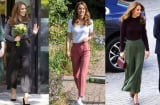 Công nương Kate có vô vàn cách biến hóa với quần âu công sở rất đáng học hỏi