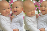 Cặp song sinh Lisa và Leon nhà Hà Hồ lên đồ đôi tạo dáng đáng yêu mừng tròn 10 tháng tuổi