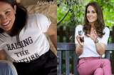 Diện áo phông, Công nương Kate cũng hoàn toàn thanh lịch và tinh tế hơn Meghan Markle
