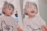 Con gái Đông Nhi cười giòn tan khoe 4 chiếc răng nhìn cưng muốn xỉu
