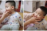 Bố mẹ hiệp lực đưa ra 'tuyệt chiêu' để dỗ con ngủ đúng giờ và phản ứng bất ngờ của cậu con trai
