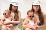 Hồ Ngọc Hà khoe dáng đẹp eo thon nhưng lại bị thần thái 'người mẫu nhí' của con gái Lisa chiếm spotlight