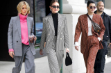 Học sao Hollywood diện suit kẻ không lo già mà còn ghi điểm sành điệu
