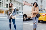 Gợi ý cách phối đồ chuẩn sành điệu lại hack dáng với quần jeans rách