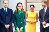 So kè gu thời trang của Kate Middleton – Meghan Markle khi sánh vai cùng chồng