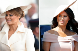 Diện đồ na ná nhưng cựu đệ nhất phu nhân Mỹ vẫn ấn tượng hơn hẳn Meghan Markle