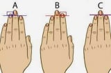 Nhìn độ dài ngón trỏ cho biết hậu vận bạn thành người đứng đầu, giàu nứt vách hay thường dân trọn kiếp?