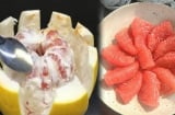 Dùng một chiếc thìa có thể lột vỏ bưởi nhanh gọn: Không đau tay, không làm nát múi