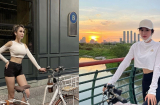 Dàn mỹ nhân Việt đạp xe giữ dáng: Hiền Hồ khoe eo thon, Diệp Lâm Anh gợi cảm hết nấc