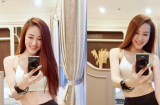 Ngân Khánh lại gây sốt với vòng eo con kiến săn chắc không chút mỡ thừa ở tuổi 36