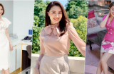 Hồng Diễm diện màu pastel đẹp miễn chê, chẳng hề sến mà còn sang chảnh gấp bội