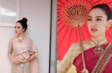 Mỹ nhân Việt diện đồ Thái: Thùy Tiên đẹp xuất sắc, Hương Giang cực sang chảnh
