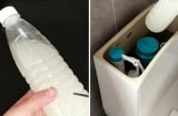 Đặt chai nhựa vào két nước bồn cầu, cả tháng mẹ không chùi rửa vẫn sạch sẽ, thơm tho