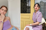 Mẹo mặc đẹp với màu tím tăng thêm chút dịu dàng mà không kém phần cá tính cho nàng