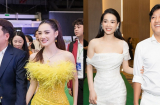 Nhã Phương mỗi lần sánh đôi bên Trường Giang lại tích cực diện váy cắt xẻ táo bạo