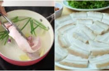 Luộc thịt lợn xong đừng vội thái ngay, làm bước này thịt săn chắc, dễ thái lát mỏng như giấy, thơm ngon gấp bội