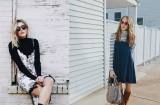 Áo len cổ lọ mix cùng slip dress tạo nên những bản phối cực sành điệu cho ngày năm mới