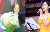 Nam Em được khán giả tặng cả bó hoa tiền dù 'lẻ bóng' đi biểu diễn sau ồn ào tình cảm