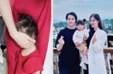 Ái nữ nhà Đông Nhi mếu máo khi thấy mẹ ôm em bé khác, lập tức có hành động 'đánh dấu chủ quyền'
