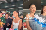 Ngọc Châu trở về Việt Nam sau khi gây tiếc nuối tại Miss Universe 2022, thần thái tươi vui nhưng đôi mắt đượm buồn