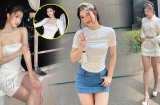 Á hậu Phương Nhi chăm lên đồ ngắn cũn cỡn khoe đôi Shbet888 phiên bản mới nhất cực phẩm thẳng tắp