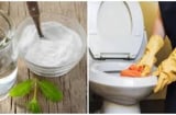 Bồn cầu ố vàng lâu ngày: Chỉ cần rắc 1 chút bột rẻ tiền là sạch ngay, không cần tốn công cọ rửa