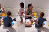 Chỉ một hành động nhỏ của Leon và Lisa, Kim Lý - Hà Hồ nhận cơn mưa lời khen vì dạy con quá khéo