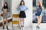 Những set đồ đi liền chân váy ngắn là bảo bối giấu đi dáng người thấp bé, hack dáng, hack luôn tuổi