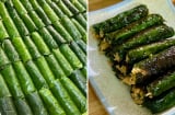 Rán chả lá lốt phải làm thêm 1 bước, tha hồ rán không sợ bắn dầu, chả thơm nức, xanh bóng
