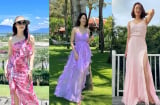Học Hồng Diễm tuổi 40 chọn maxi gợi cảm tôn vòng một giữ nét thanh xuân nhưng không sợ hở