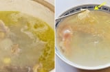 Mẹo vớt váng mỡ trong nồi canh để nước dùng trong vắt