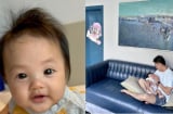 Cường Đô La lần đầu khoe cận dung mạo quý tử mới sinh, nhóc tỳ y hệt 'bản sao' của bố
