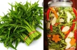 Nhặt rau muống đừng bỏ cọng, mang muối chua theo 2 cách này, đổi món lạ miệng cả nhà cùng thích