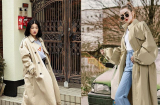 Mẹo diện trench coat và quần jeans hack dáng tuyệt đối lại giấu mọi nhược điểm