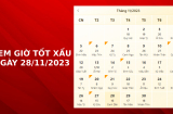 Xem giờ tốt xấu ngày 28/11/2023 chuẩn nhất, xem lịch âm, việc nên làm để gặp may mắn