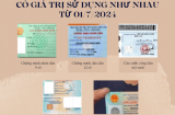 5 loại giấy tờ tuỳ thân có giá trị sử dụng như nhau từ 01/7/2024: Bạn biết chưa?