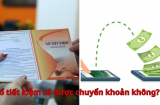 Sổ tiết kiệm có được chuyển khoản không?