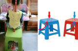 Ghế nhựa thường có một lỗ tròn ở giữa: Hóa ra có công dụng tuyệt vời đến vậy