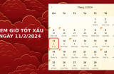 Xem giờ tốt xấu ngày 11/2/2024 - mùng 2 Tết Giáp Thìn chuẩn nhất, xem lịch âm ngày 11/2/2024