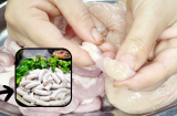 Rửa lòng non đừng chỉ dùng muối: Có 1 thứ rẻ tiền cho vào hết sạch mùi hôi, trắng giòn hơn hẳn