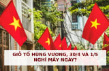 Dịp lễ Giỗ tổ Hùng Vương, 30/4 và 1/5, người lao động được nghỉ bao nhiêu ngày? Có được nghỉ bù không?