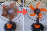 Mẹo làm sạch quạt điện không cần phải tháo khung rất tiết kiệm thời gian: Phụ nữ cũng làm ngon ơ