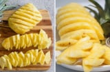 Dứa gọt vỏ rồi ngâm vào thứ nước này, tha hồ ăn mà không bị rát lưỡi